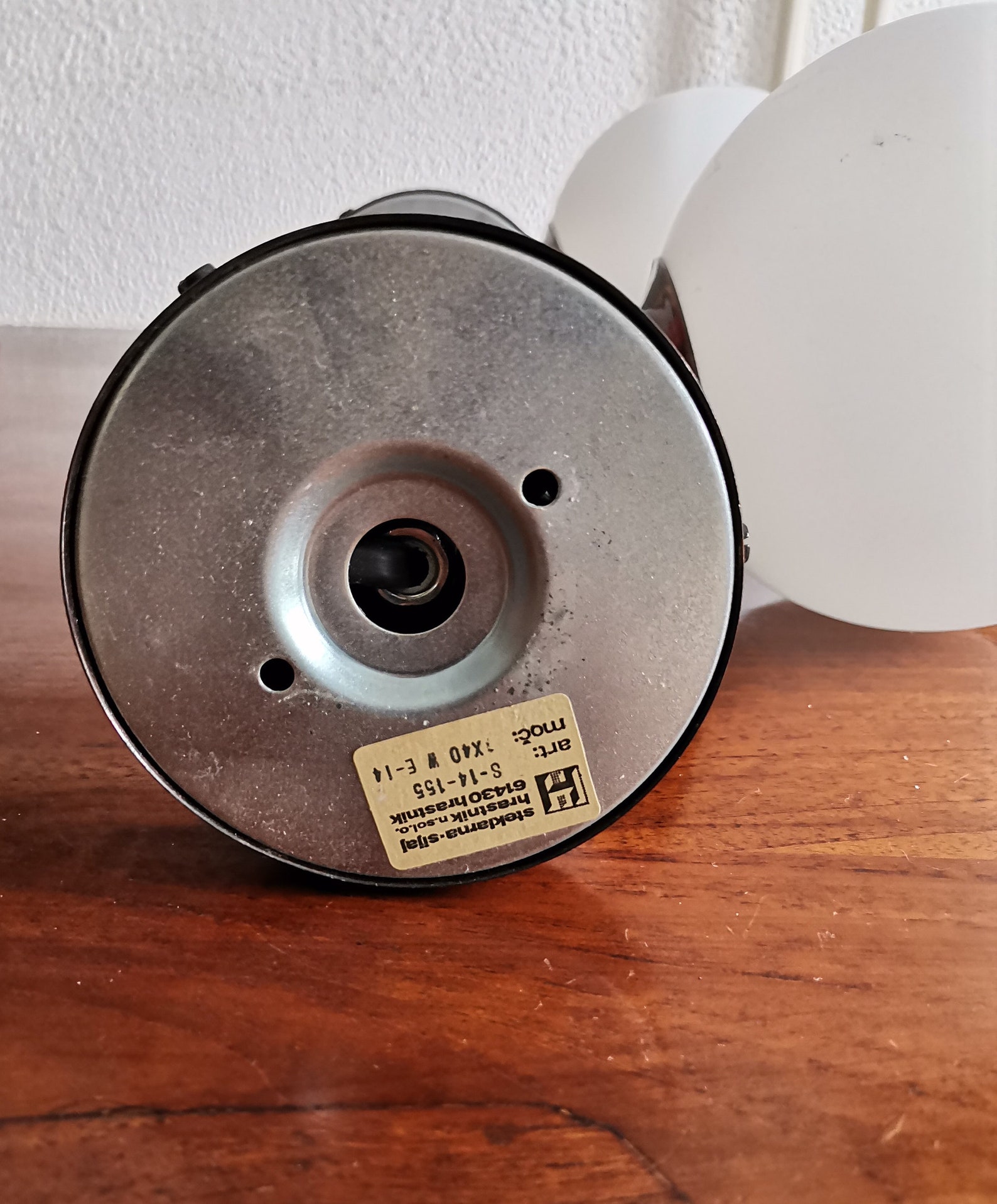 2 Mitte des Jahrhunderts Wandleuchten / paar / weißes Glas | Etsy