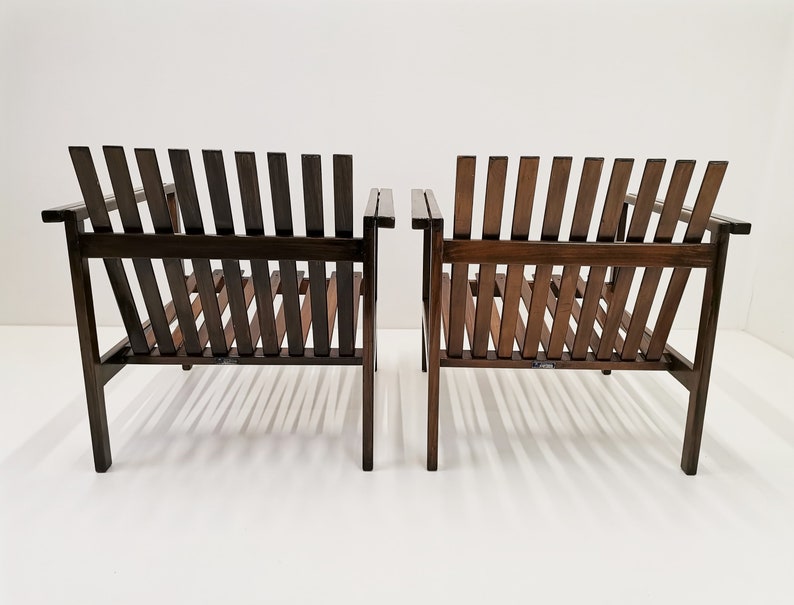 1 von 2 Vintage-Loungesesseln aus Holz, entworfen von Niko Kralj / Industriedesign aus Jugoslawien der 70er Jahre / Moderner Sessel aus der Mitte des Jahrhunderts Bild 5