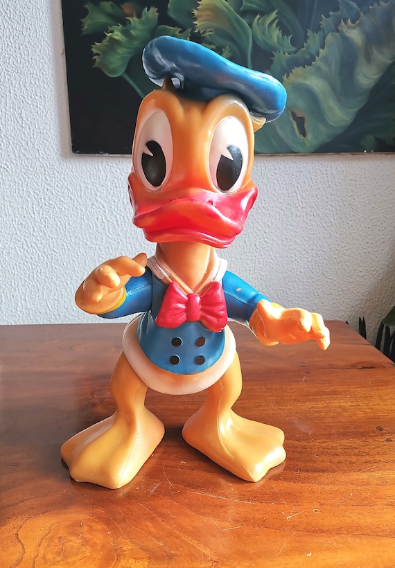 Vintage 1963 Walt Disney Donald Duck Rubber Figurine - Etsy