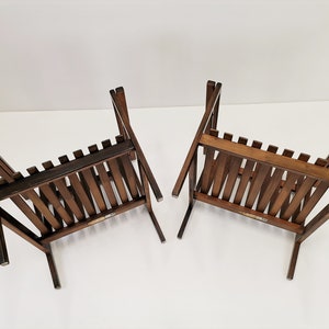 1 von 2 Vintage-Loungesesseln aus Holz, entworfen von Niko Kralj / Industriedesign aus Jugoslawien der 70er Jahre / Moderner Sessel aus der Mitte des Jahrhunderts Bild 7