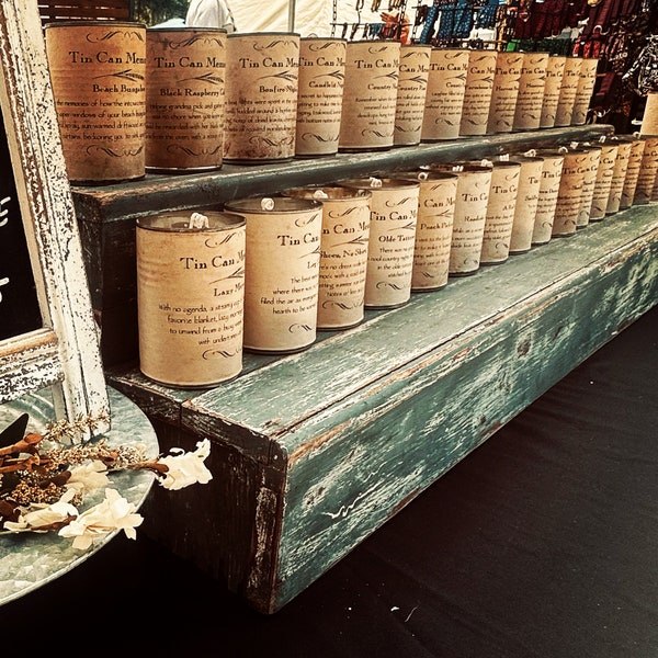 Vintage Tin Cans Etsy