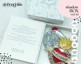 Shadow Box with Lid Template: Favor Box SVG, Cricut & Silhouette (Digital Download)
