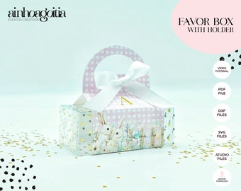 Favor Box SVG Template with Holder (Digital Download)