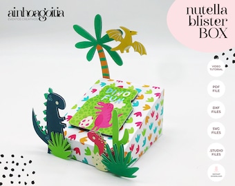 Nutella Blister Box Template SVG: DIY Party Favor (Digital Download)