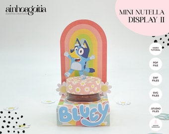 Mini Nutella Display Box SVG Template with Video (Digital Download)