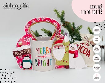 Mug Holder Digital Template SVG: DIY Cut Files (Video Tutorial)