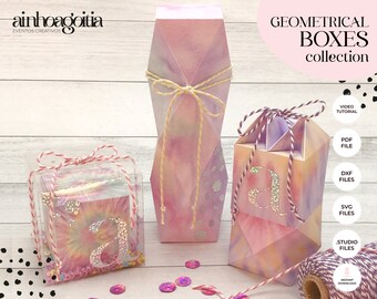 Geometrical Favor Box Template: SVG, Cricut, Silhouette Cut Files (Digital Download)