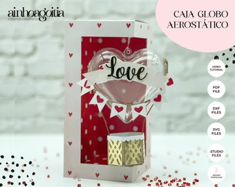 Hot Air Balloon Box Template SVG: DIY Gift Box with Video Tutorial