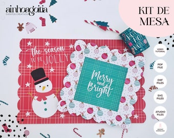 Party Table Set SVG Template with Video Tutorial (Digital Download)