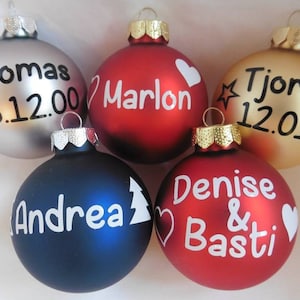 Weihnachtskugel mi individuellem Name | personalisierte Christbaumkugel | Weihnachtskugel | Christbaumschmuck