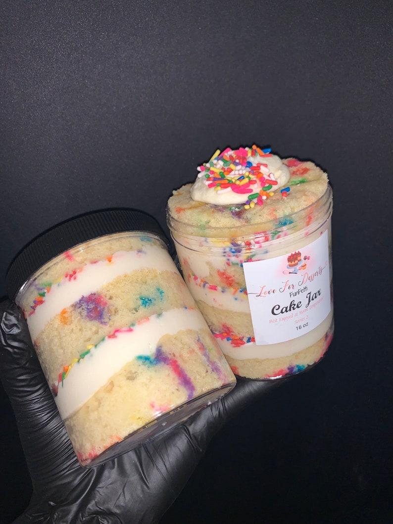 Funfetti Cake Jar Etsy