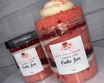 Strawberry Crunch Cake Jar