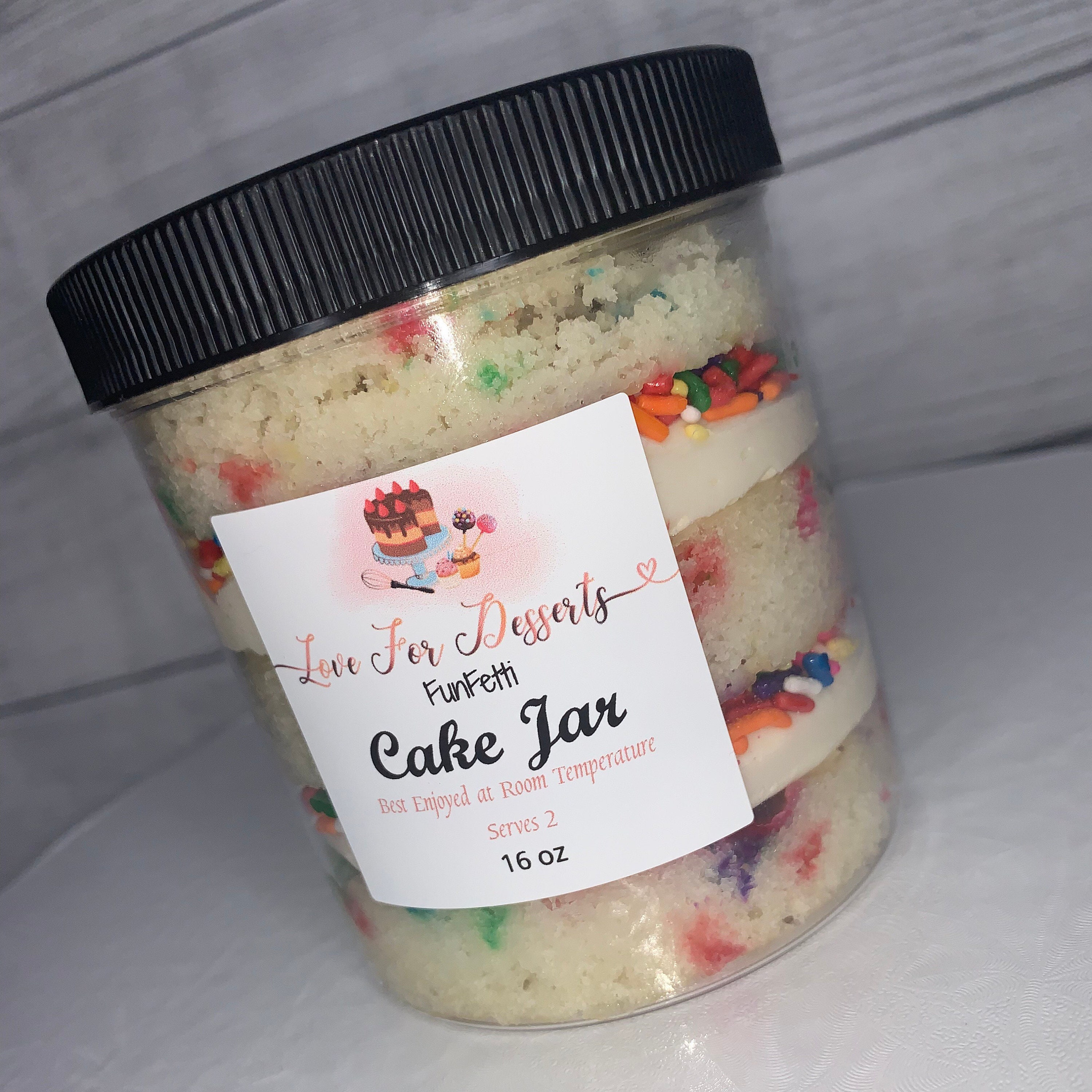 Funfetti Cake Jar Etsy