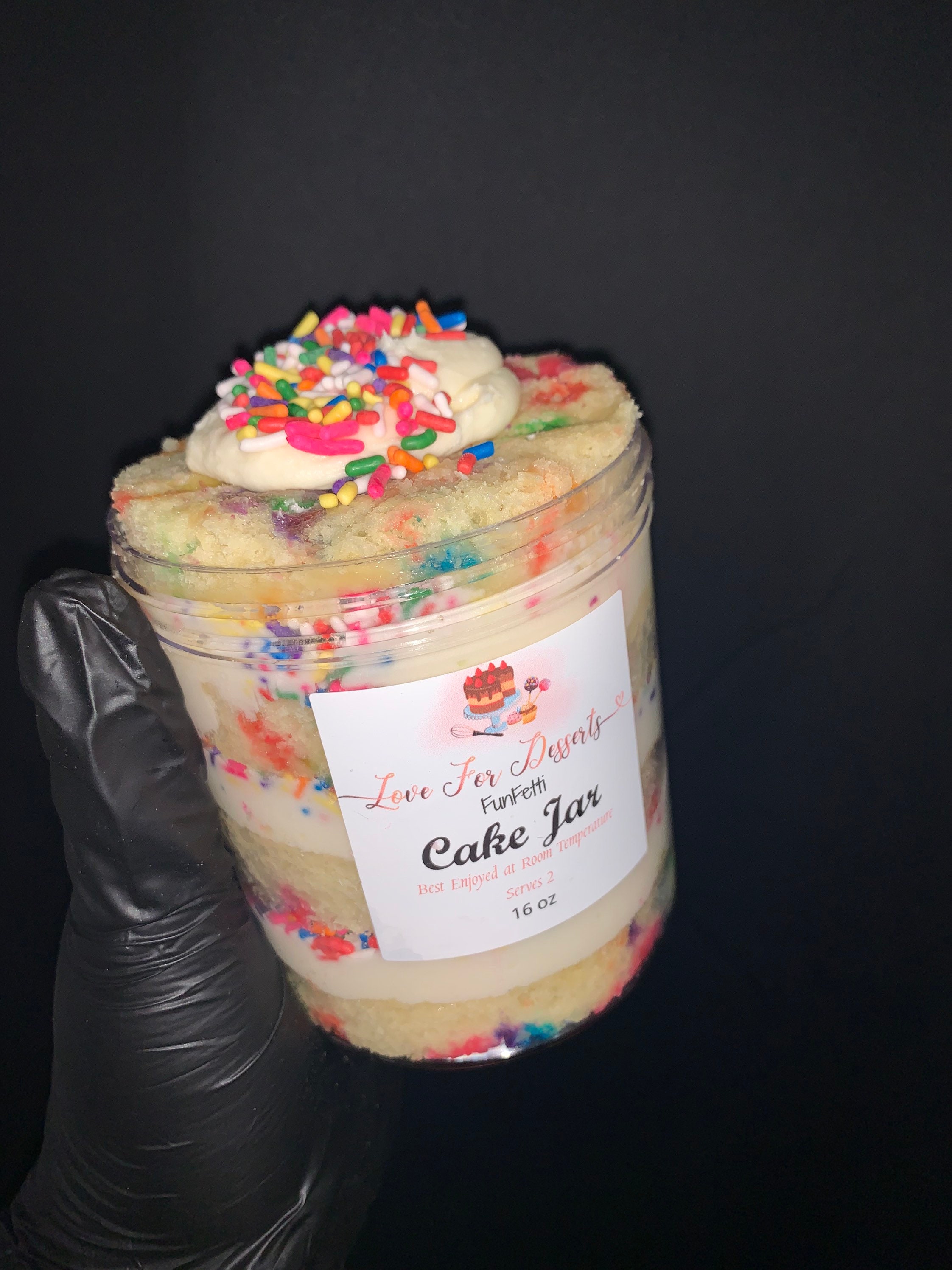 Funfetti Cake Jar Etsy