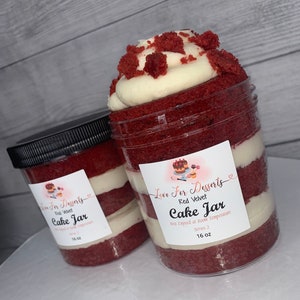 Red Velvet Cake Jar