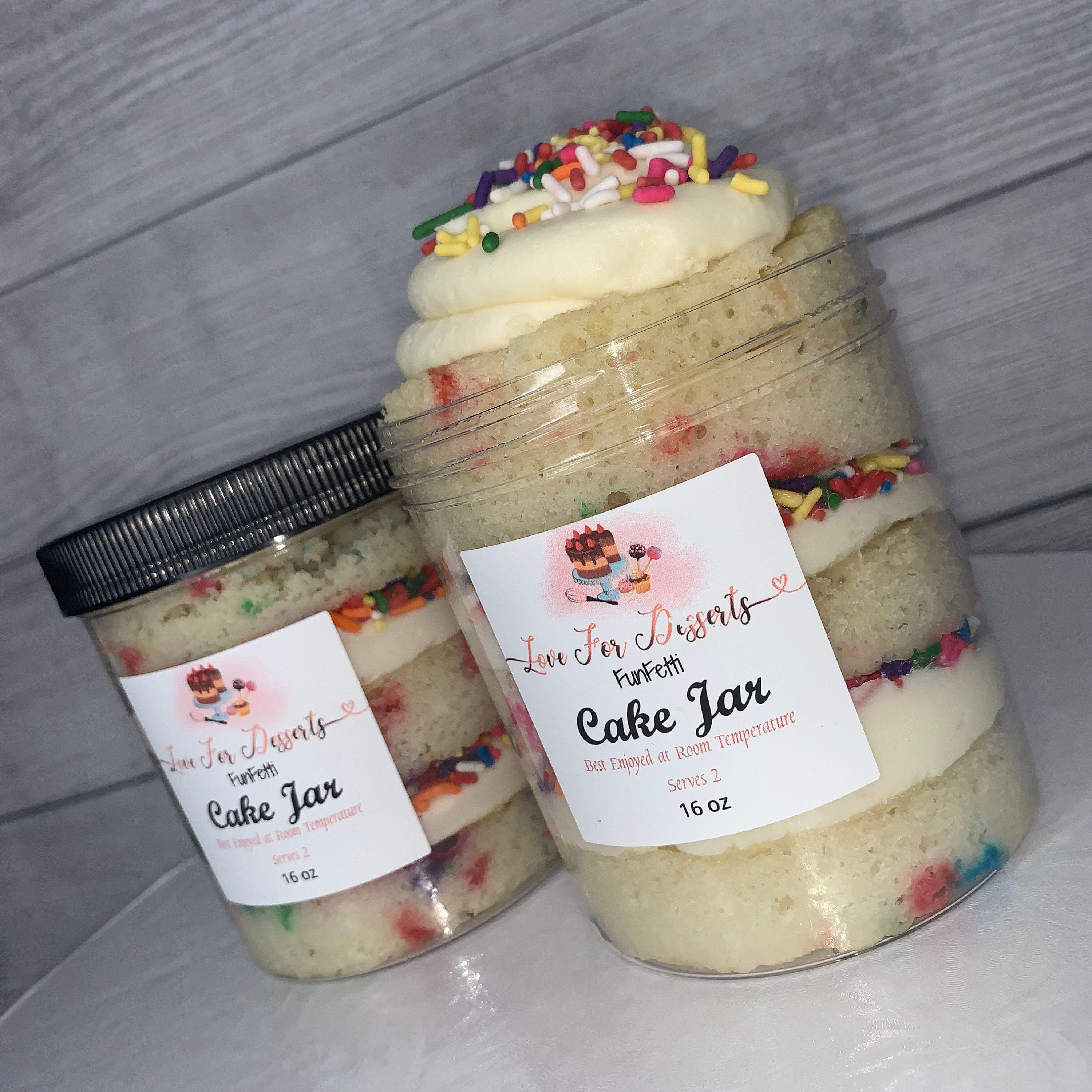 Funfetti Cake Jar Etsy
