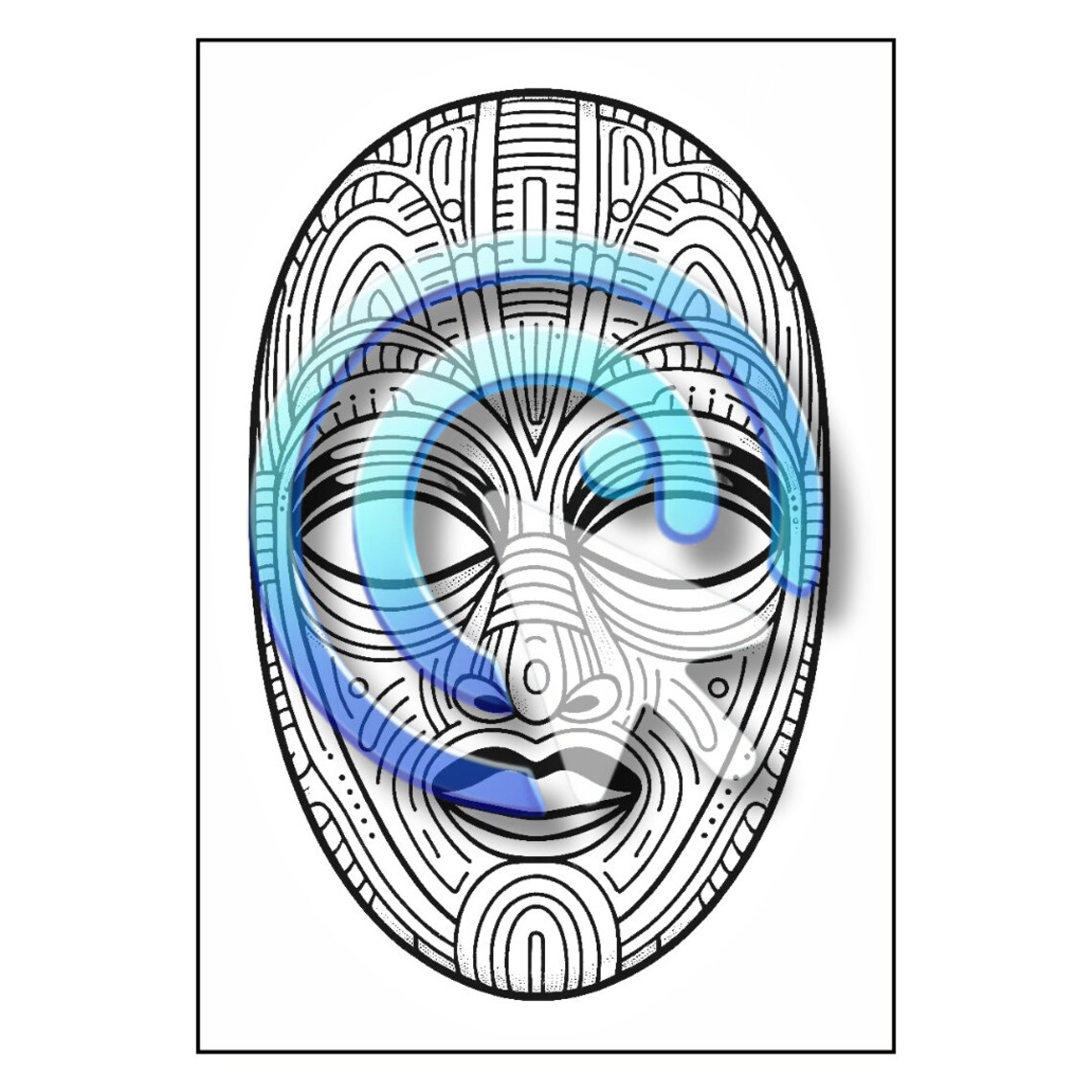Coloring Pages for Kids: Coloring Pages for Adults African Styled Masks