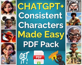 04/12/2024 Webinar Class Replay + PDF Bundle Pack: Create Consistent Characters (Made Easy)  - 4 PDF Guides - Instant Download