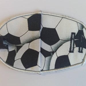 Footballs reusable orthoptic fabric eye patch for kids with lazy eye, squint, amblyopia, glasses