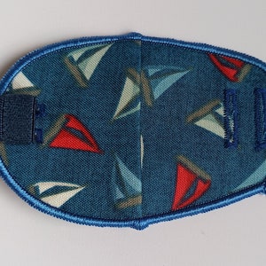 Sailboats reusable cloth fabric eye patch for children with lazy eye, squint, amblyopia, glasses