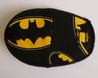 Batman reusable, reversible cloth fabric eye patch for kids with amblyopia, lazy eye, squint, glasses