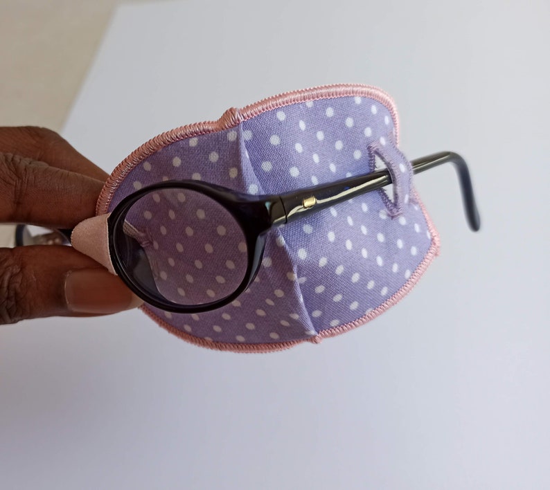Dotty Lilac Reusable Cloth Fabric Eye Patch for Kids With Lazy Etsy