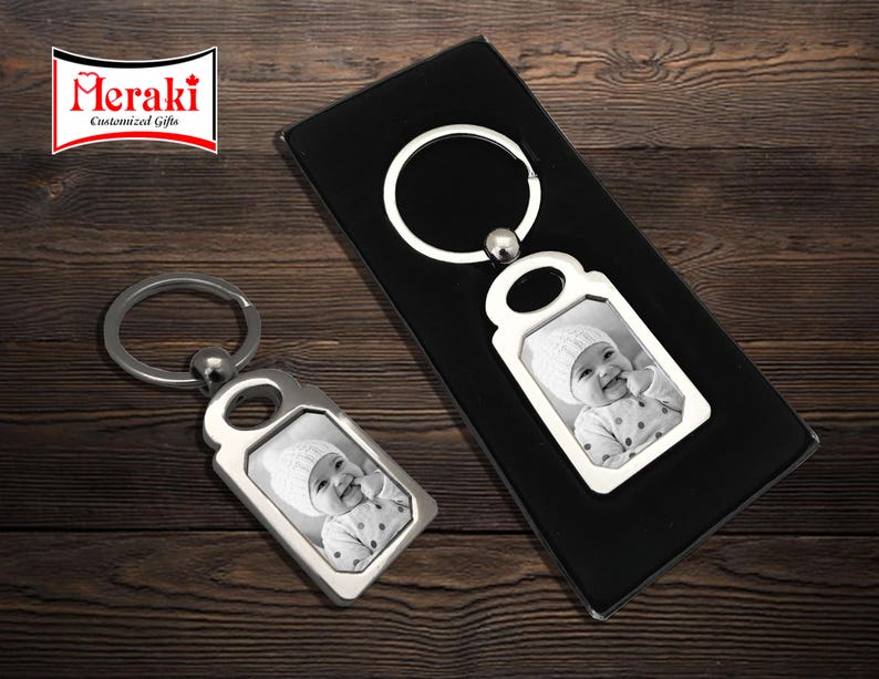 Personalized Keychains, Customized Keychains, Photo keychains, Unique Keychains, Baby Photo Key chains One Sided image 2