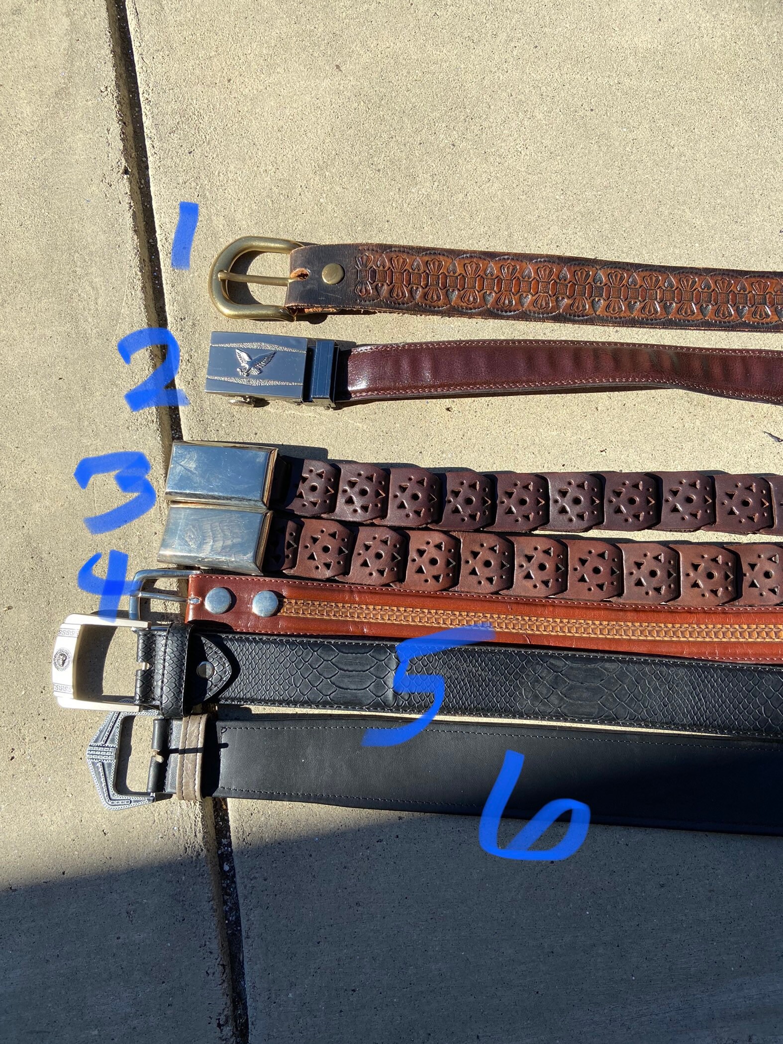 Childrens Leather Belts 