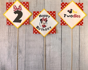 Centres de table personnalisés Minnie Mouse