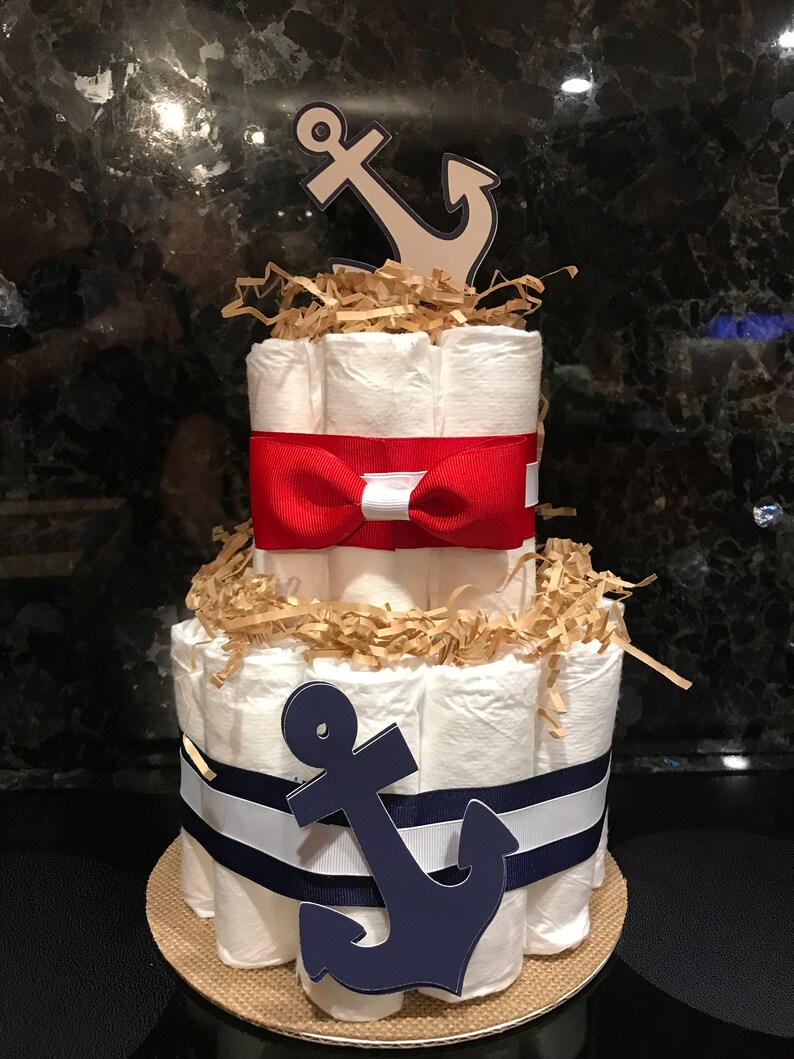 Anchor Diaper Cake Etsy