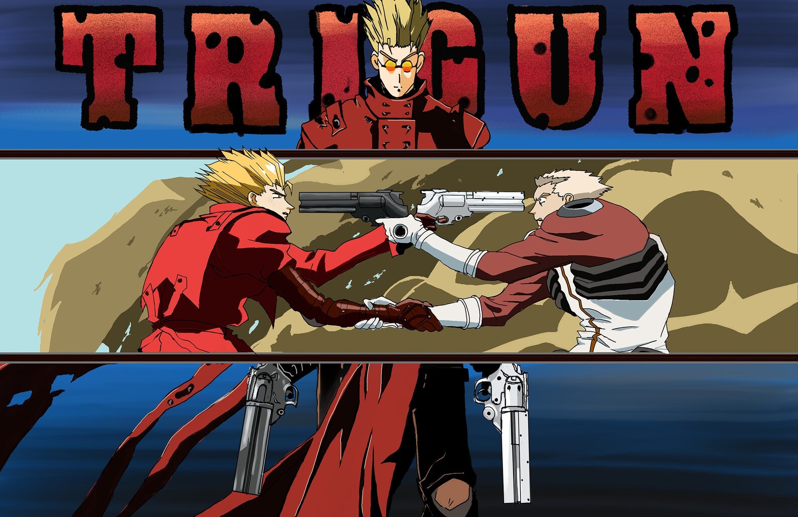 Trigun Fan Art Vash & Knives Physical Art Print Etsy
