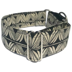 Black And White / Martingale Dog Collar, Buckle Collar, Puppy Training Collar