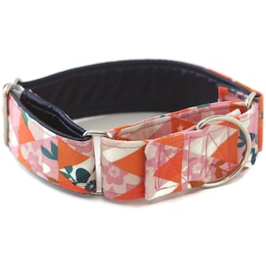 Spring Flowers Martingale Dog Collar, Buckle Collar, Puppy Training Collar
