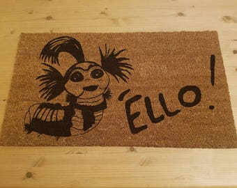 Labyrinth Inspired Doormat 'Ello Worm - Movie Caterpillar