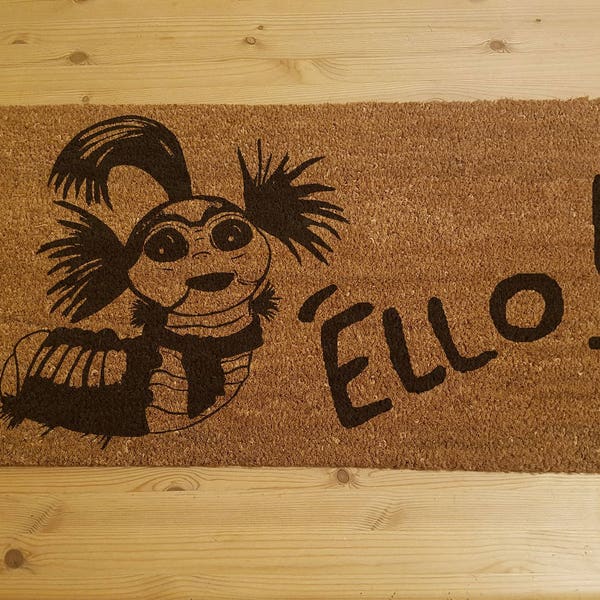 Labyrinth Inspired Doormat 'Ello Worm - Movie Caterpillar