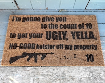 Home Alone Inspired Door Mat \ Home Alone Gift \ Funny Quote Gift \ Christmas Movie Gift \ Doormat