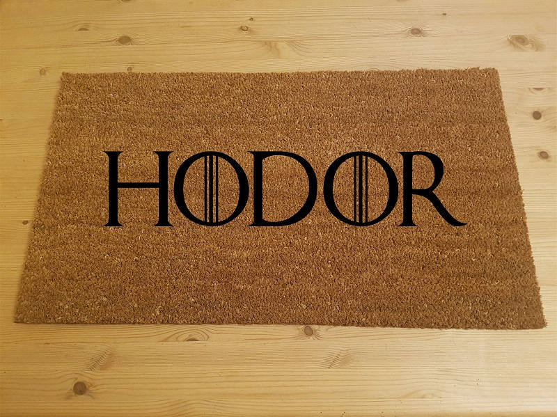 Hodor Game of Thrones Inspired Door Mat GoT Etsy