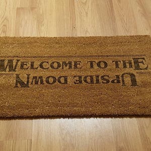 Stranger Things Inspired Door Mat Welcome To The Upside Down image 2