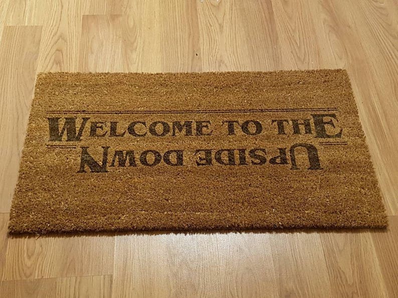 Stranger Things Inspired Door Mat Welcome To The Upside Down image 2