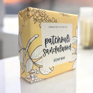 patchouli sandalwood soap bar
