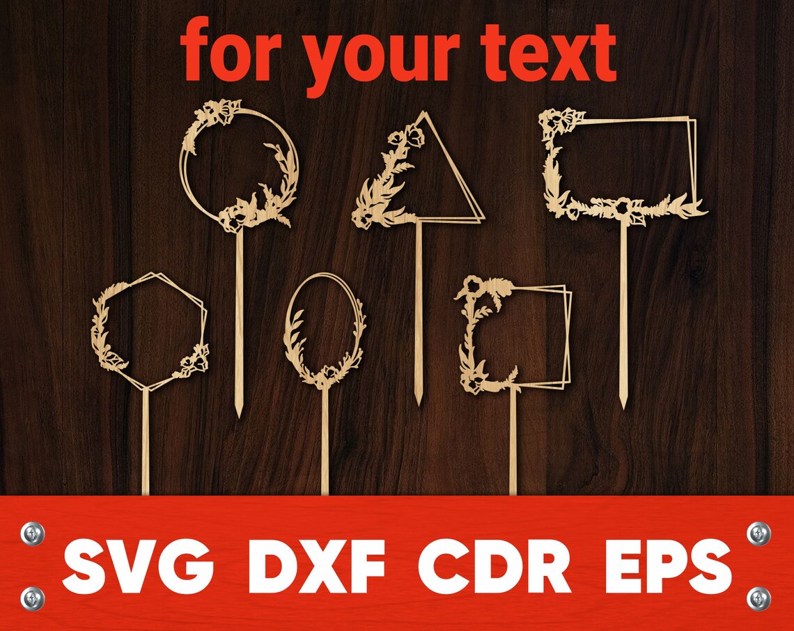 Download Cake Topper Floral svg Cricut quotes silhouette frame ...