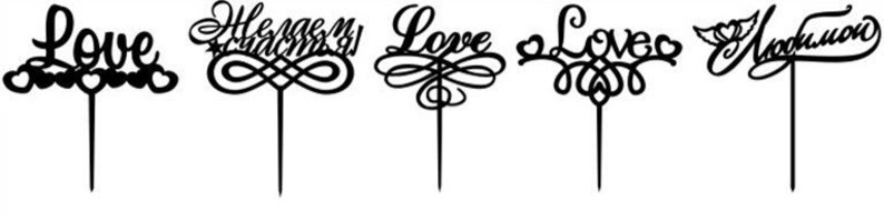 Download Wedding Cake Topper svg Love Couple Mr & Mrs bruid en | Etsy