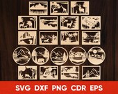 Tree Panel SVG: Laser Cut Wood Wall Art (Digital Files)