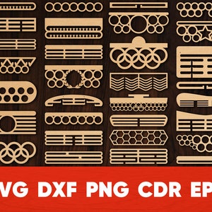 Medal Holder svg, Cricut Silhouette Laser Cut File png, Medal Award Display Hanger cdr, Growforg and cutting machines