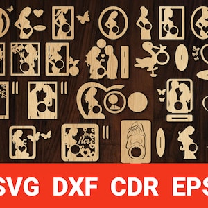 Moldura de bebê de boas-vindas svg com corte a laser ultrassom para bebê Glowforge presente para grávidas Cricut