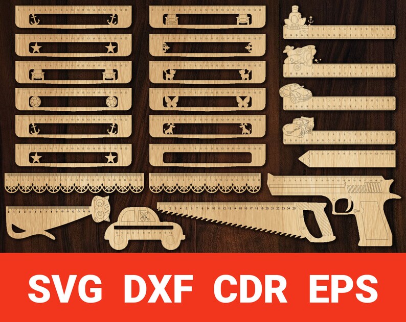 Download 24 Laser Cut Wooden Ruler svg Cnc plans centimetres ...