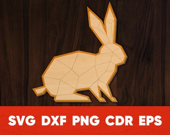Easter Bunny Puzzle SVG: Glowforge Laser Cut File (Digital Download)