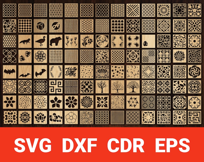 Download Square Coaster dfx svg cdr eps Coasters for hot laser cut ...