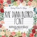 THE SKINNY DUNN | Rae Dunn Inspired Font with Characters | otf | Actual Font File | Cricut | Silhouette | ttf 