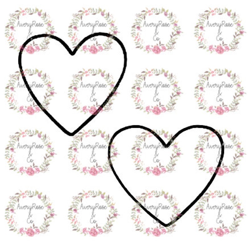 Rae Dunn Inspired Heart SVG Cricut Silhouette Decal Etsy